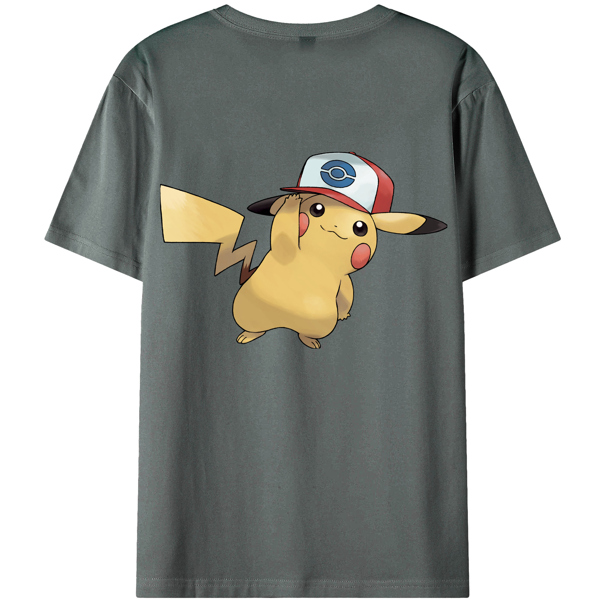 （画像用） ポケットモンスター Pokémon 綿100％半袖Tシャツ（背面プリント）